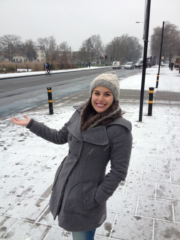 Mala para Londres no inverno