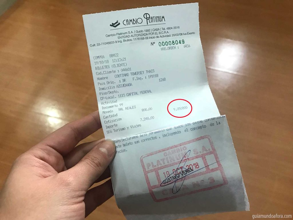 cambio real peso argentina