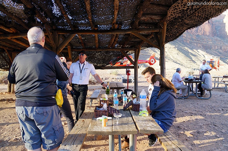 Picnic no Grand Canyon