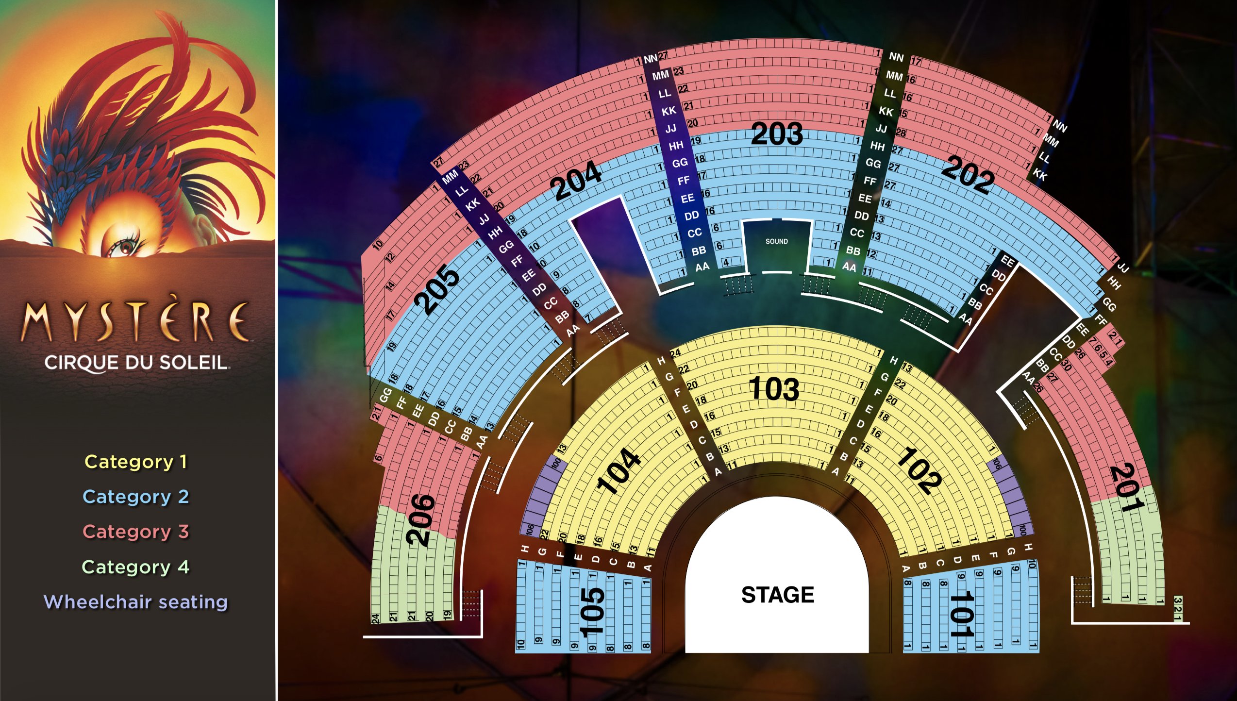 teatro Cirque du Soleil Mystère