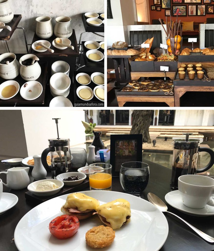 Café da manhã no hotel Park Hyatt Siem Reap