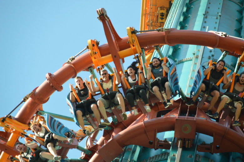 Falcon´s Fury atração tipo elevador do Busch Gardens Tampa