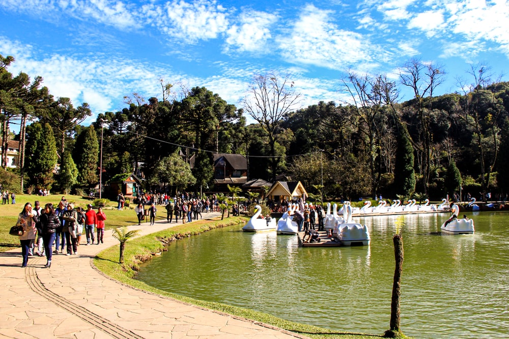 lago negro em Gramado, brasil