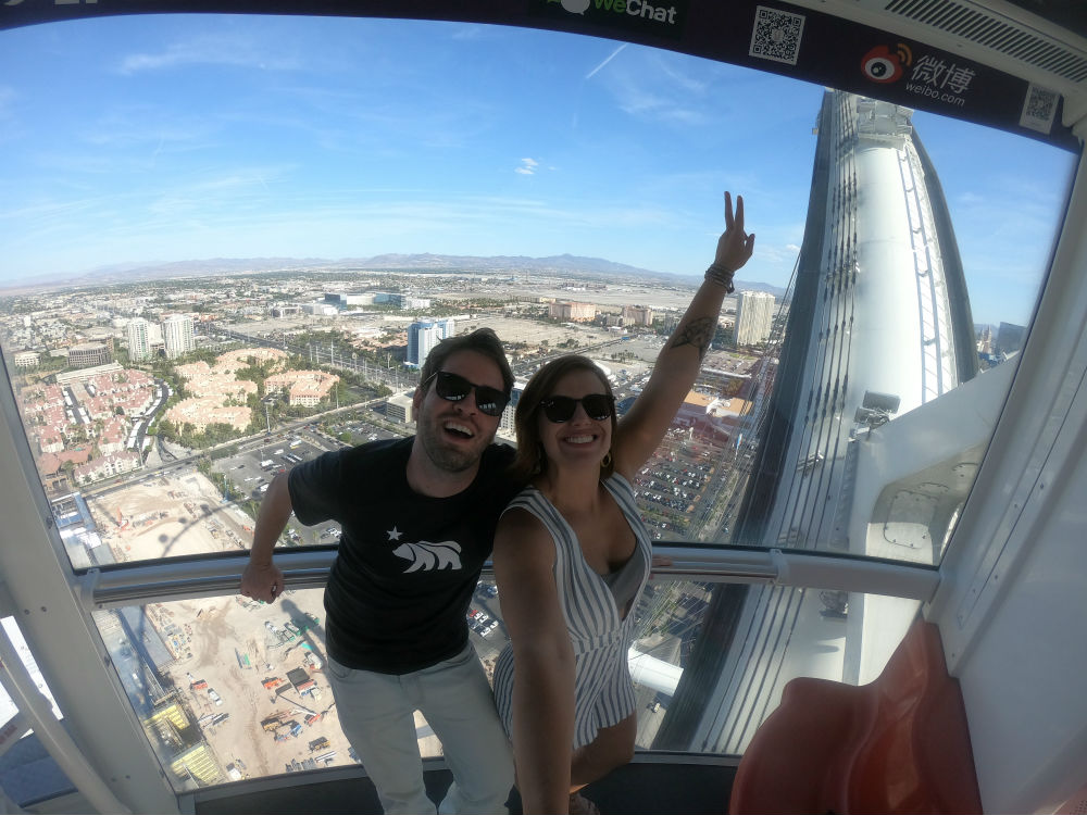 roda gigante high roller Las Vegas durante o dia