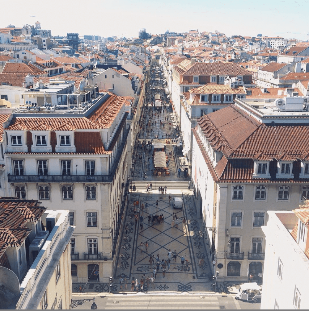 Rua Augusta vista de cima