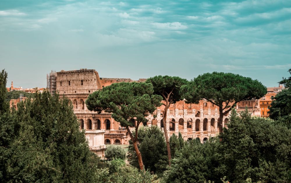 Fachada do Coliseu de Roma