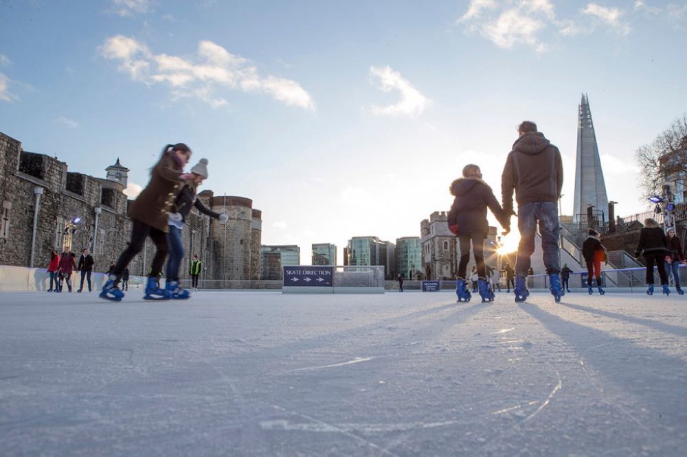 pista de patinação - natal em londres